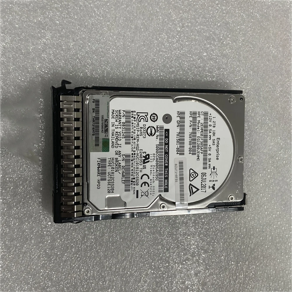 Жесткий диск 1 2 ТБ для HP Gen8 G9 EG1200JEHMC 781578-001 781518-B21 T 10K SAS 5