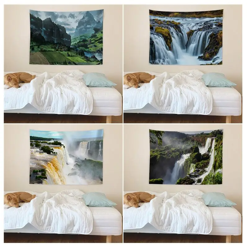 

Alpine Waterfall DIY Wall Tapestry For Living Room Home Dorm Decor Home Decor