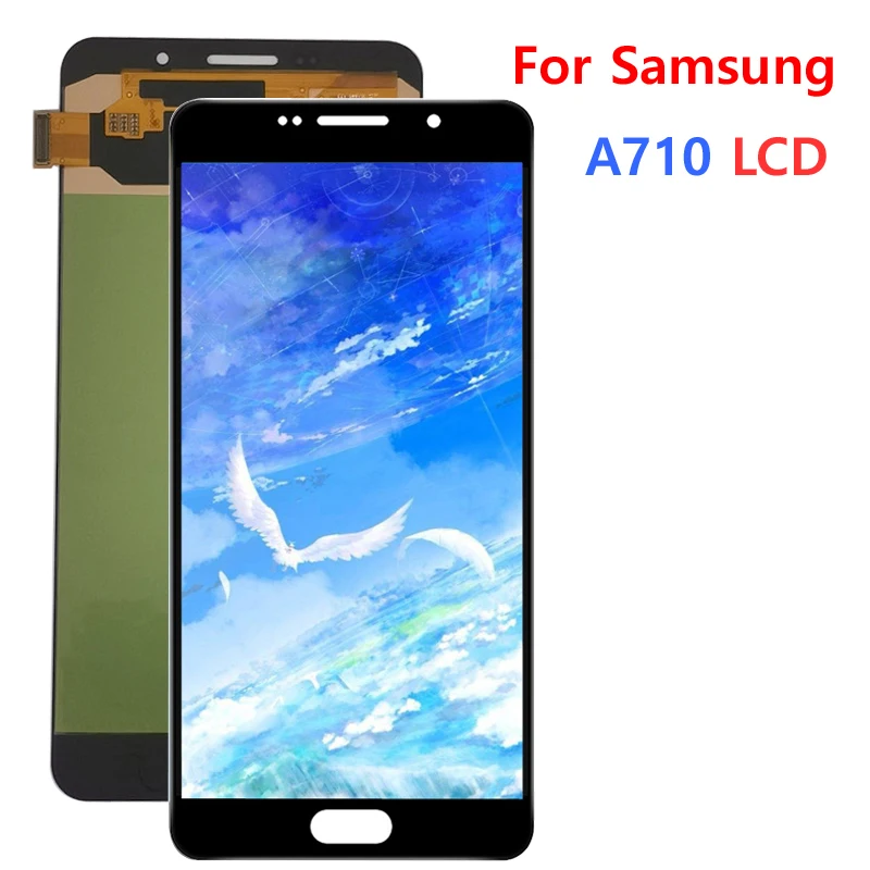 Фото Проверенный ЖК-экран для Samsung Galaxy A7 2016 A710 LCD A710F A710M A710Y, дисплей с сенсорным экраном и диджитайзером в сборе. №2