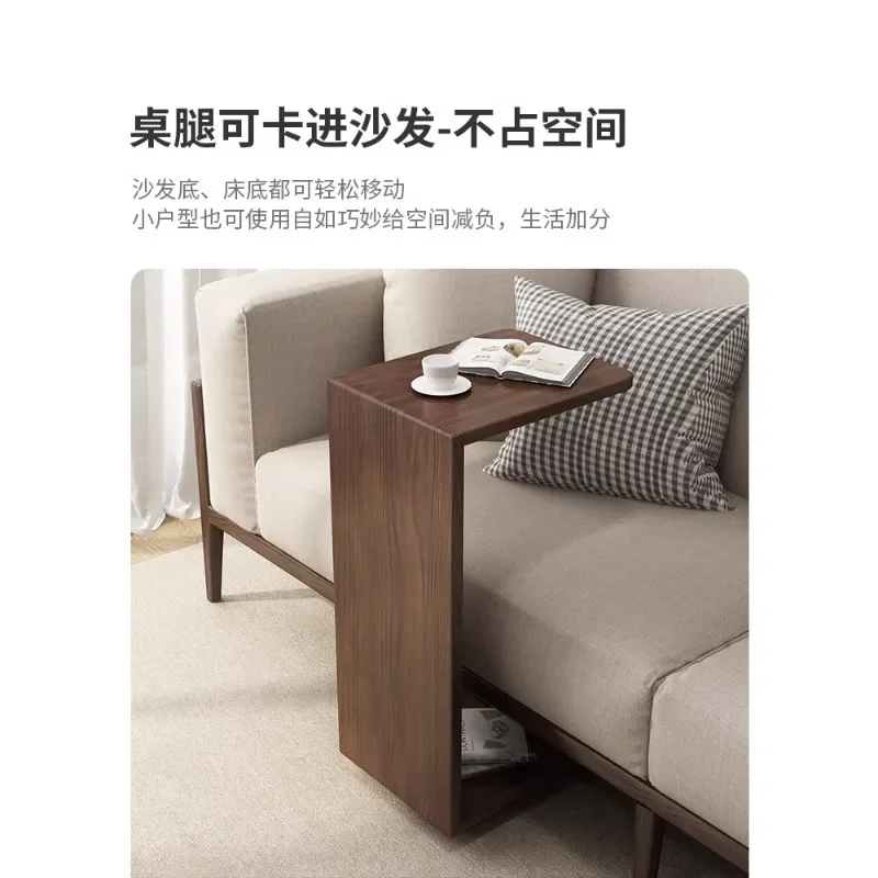 Угловой столик из цельной древесины Тип C U угловой прикроватный для маленькой