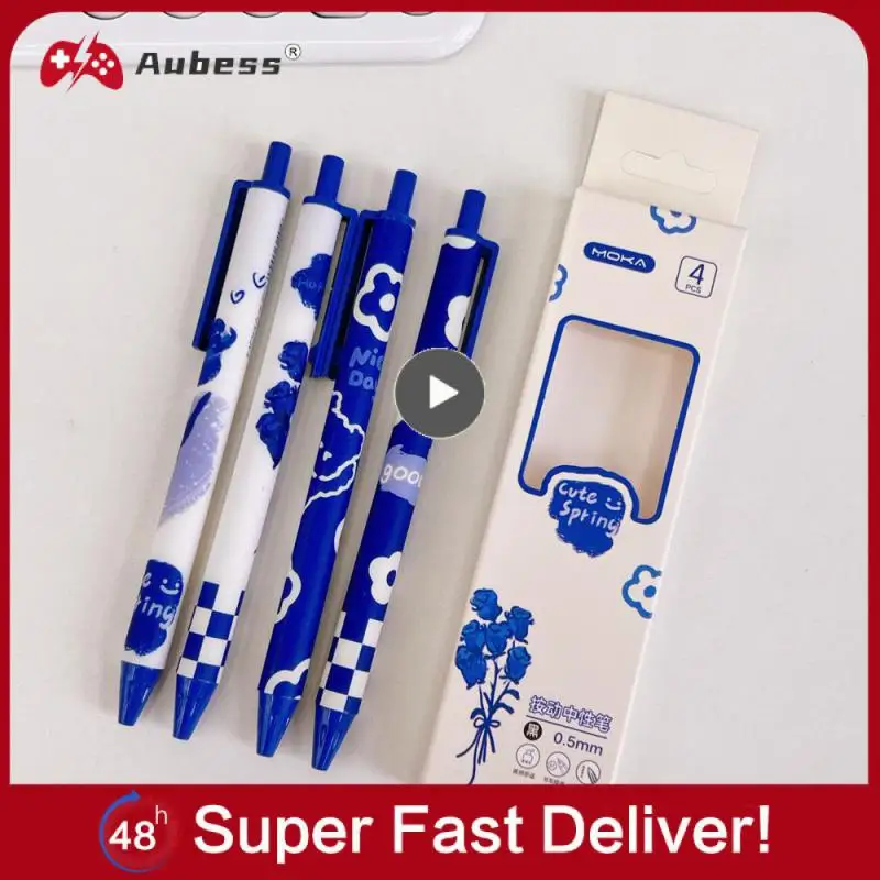 

1~10PCS Kawaii Cute Gel Pen Set Black 0.5 Refill Ballpoint Pen Office School Supplies Stationery