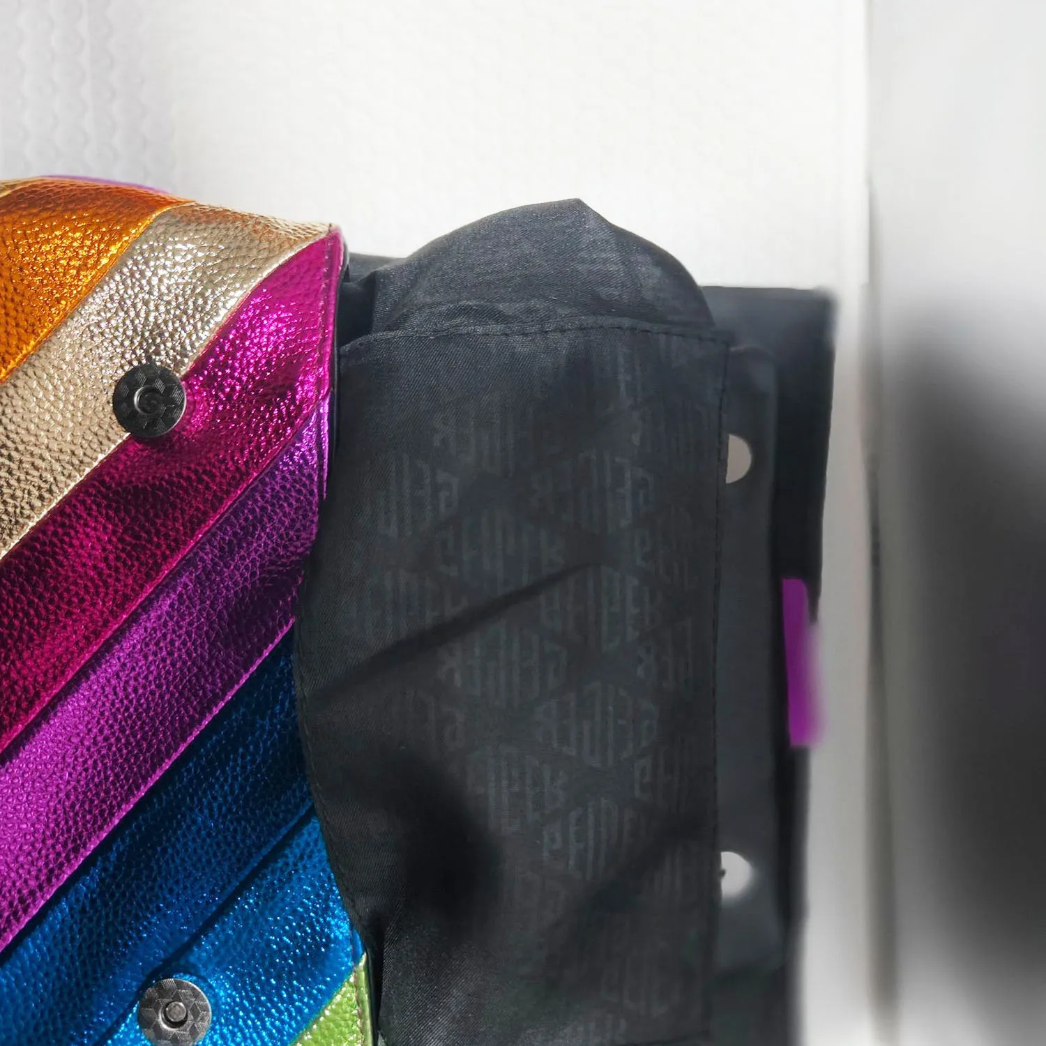 Kurt G London Multi-Coloured Patchwork Crossbody Bags For Women UK Brand Designer Fashion Trend Handbag PU Shoulder Bag