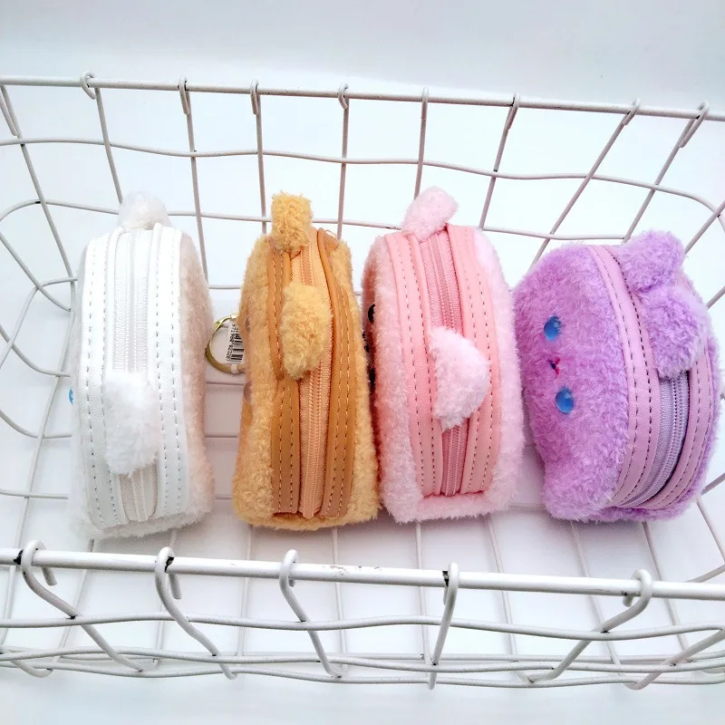 1 шт. плюшевый Кошелек для монет в виде милых животных