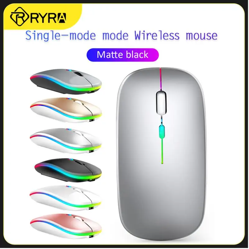 

RYRA Wireless Tablet Phone Computer Bluetooth Mouse Charging Luminous 2.4G USB Wireless Mouse Portable Mouse