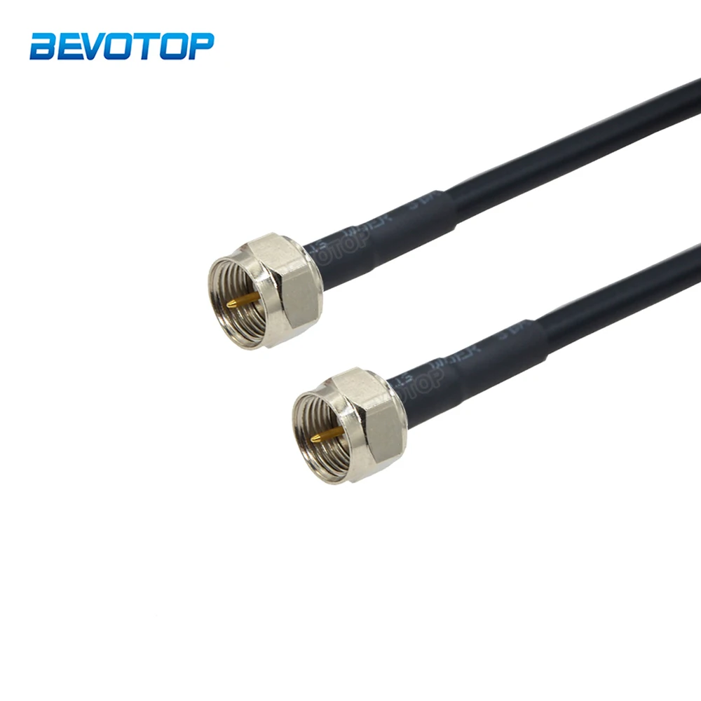 F Male to F Male Plug RG58 Cable 50ohm Coaxial TV Antenna Adapter Pigtail RF Coaxial Extension Cord Pigtail Jumper