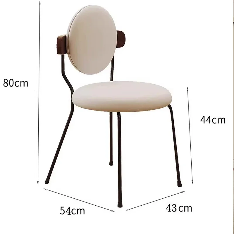 Модный уникальный обеденный стул в скандинавском стиле кожаный для кемпинга
