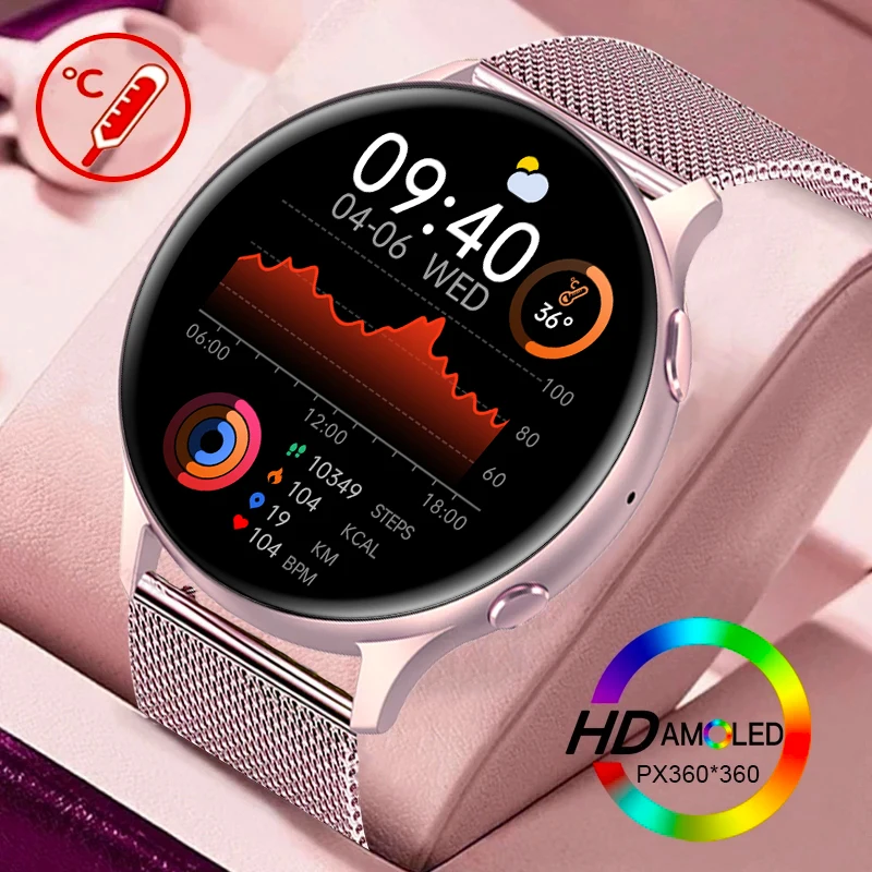 

New HD 360*360 Screen Smart Watch 2023 Women Men Smartwatch IP67 Waterproof Heart Rate Monitor Watch For Android iOS Xiaomi