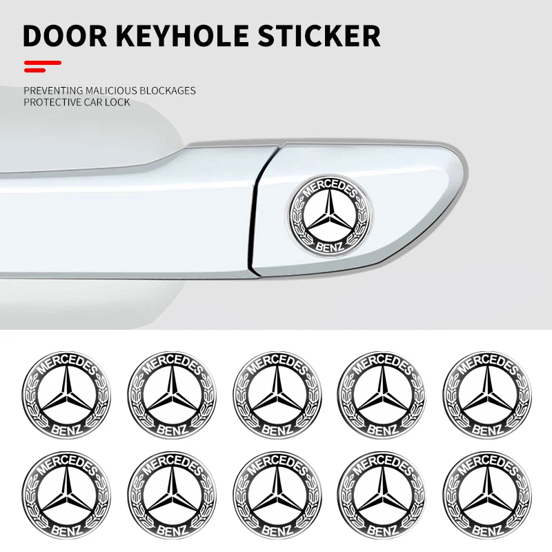 

2/5/10 шт. наклейка на дверной замок автомобиля для Mercedes Benz Volkswagen Mitsubishi Subaru Abarth JEEP Fiat Volvo Jaguar Alfa Romeo Renault