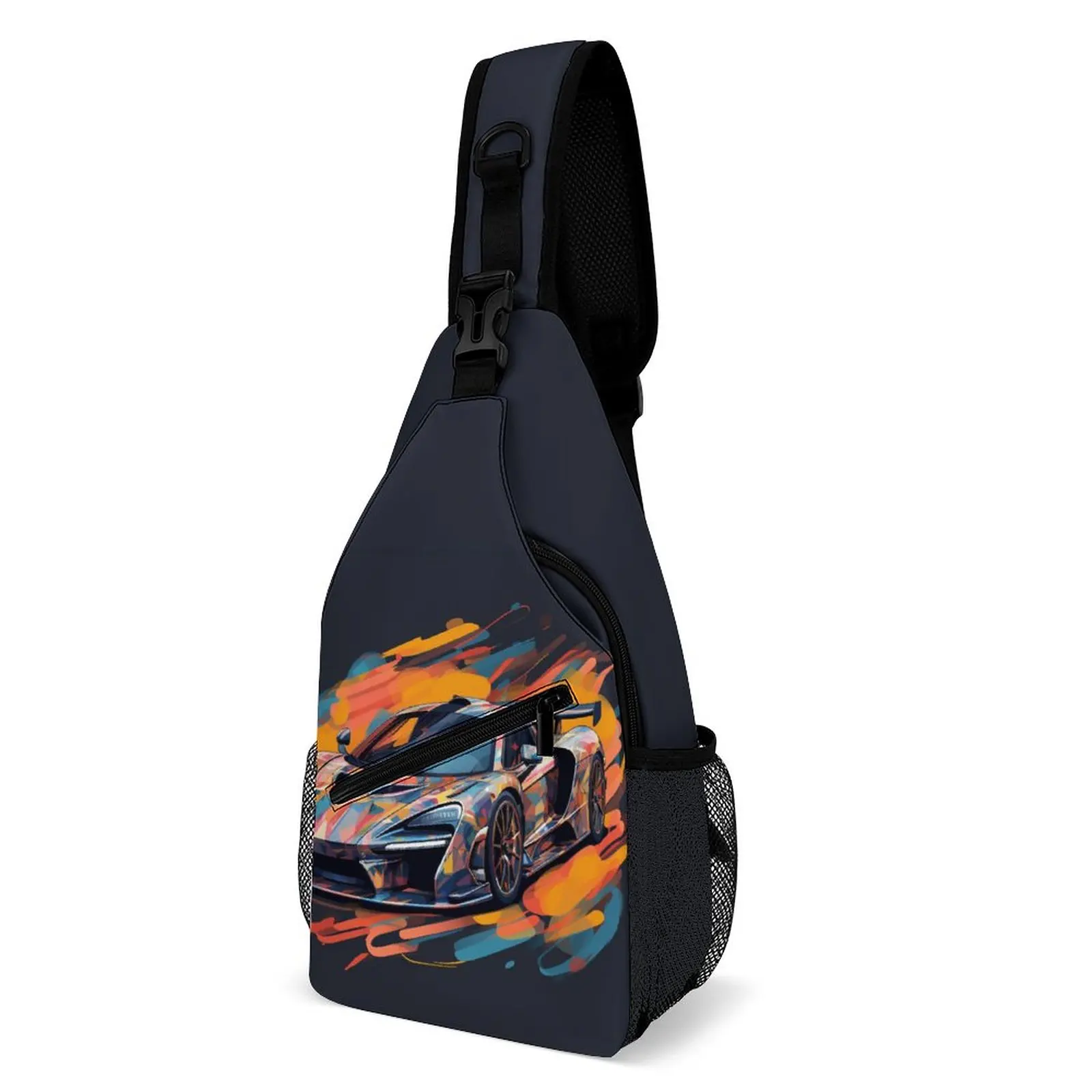 

Fantastic Sports Car Shoulder Bags Graffiti Form Running Chest Bag Boy Cycling Designer Sling Bag Streetwear School Small Bags