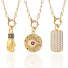 Женское Ожерелье с кулоном в виде сердца из нержавеющей стали