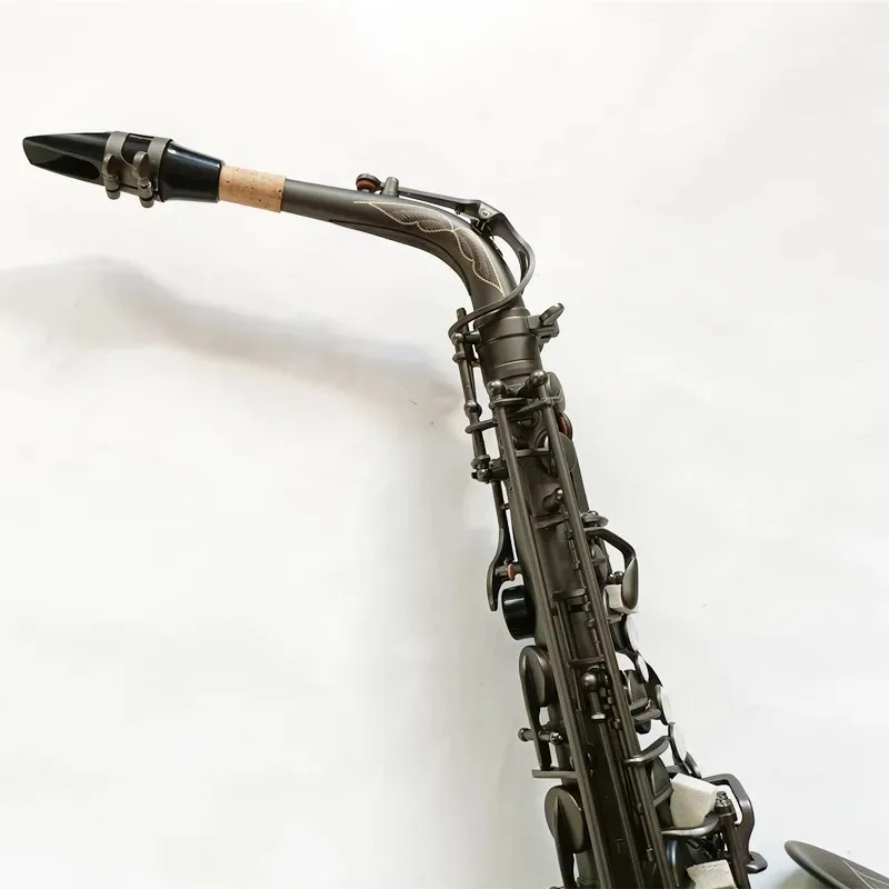 Новый японский ретро Eb альт-саксофон уникальный матовый черный никелированный