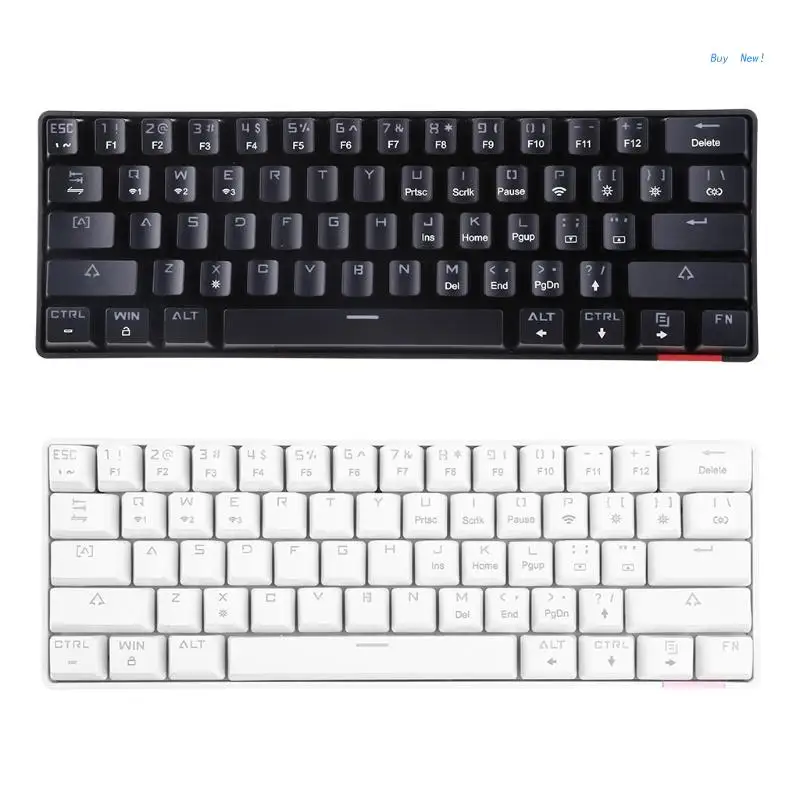 

Игровая клавиатура, Компьютерные клавиатуры, игровые клавиатуры с 61 клавишами, эргономичная проводная USB клавиатура с подсветкой