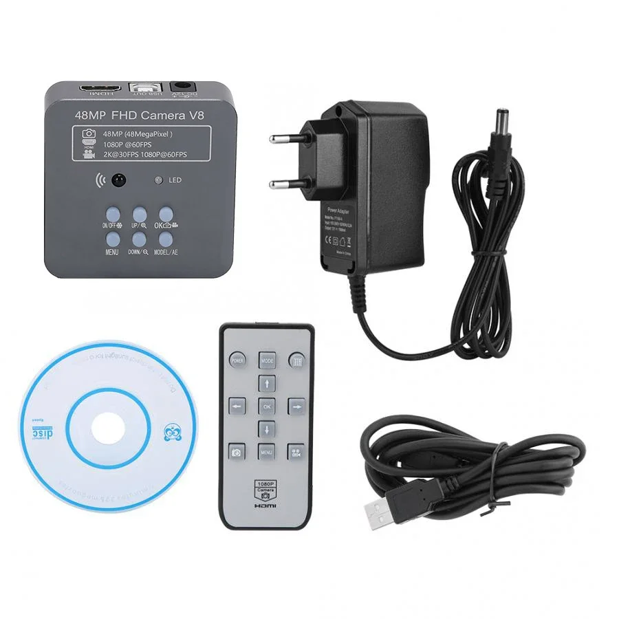 1080P 60FPS 2K 48MP USB 16G TF цифровой видеомикроскоп промышленная электронная камера лупа