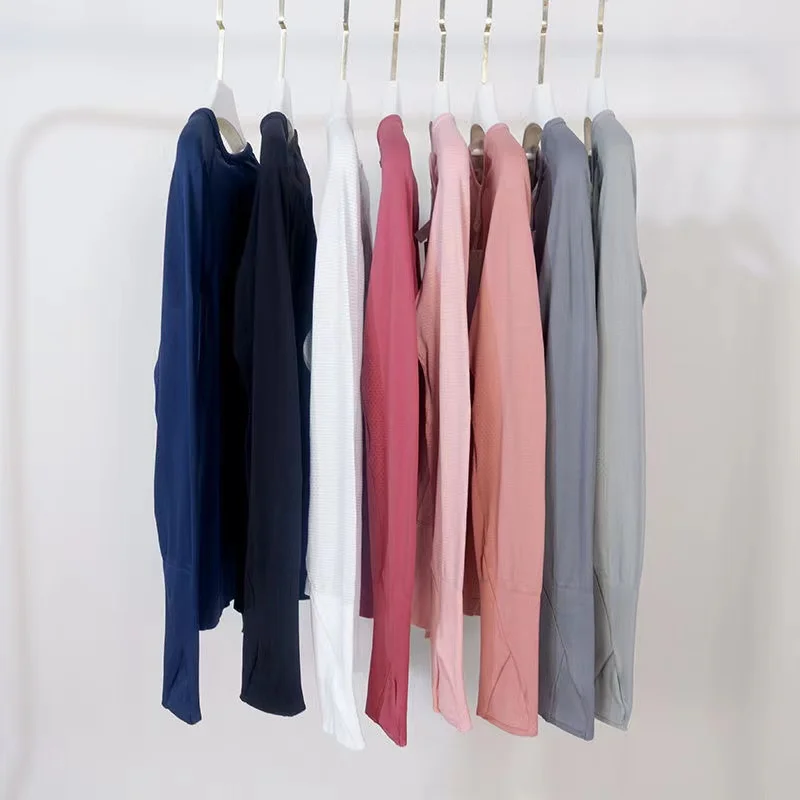 Lulu Women 2.0 Sports Long Sleeve T-Shirt Yoga Wear Swiftly Women Breathe Shirts Quick-drying Long Sleeve High Elastic Fabric