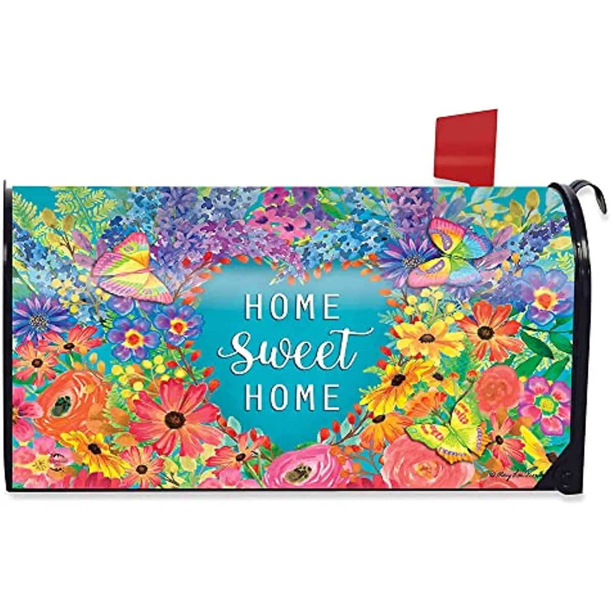 

Floral Home Sweet Home Spring Magnetic Mailbox Cover Standard