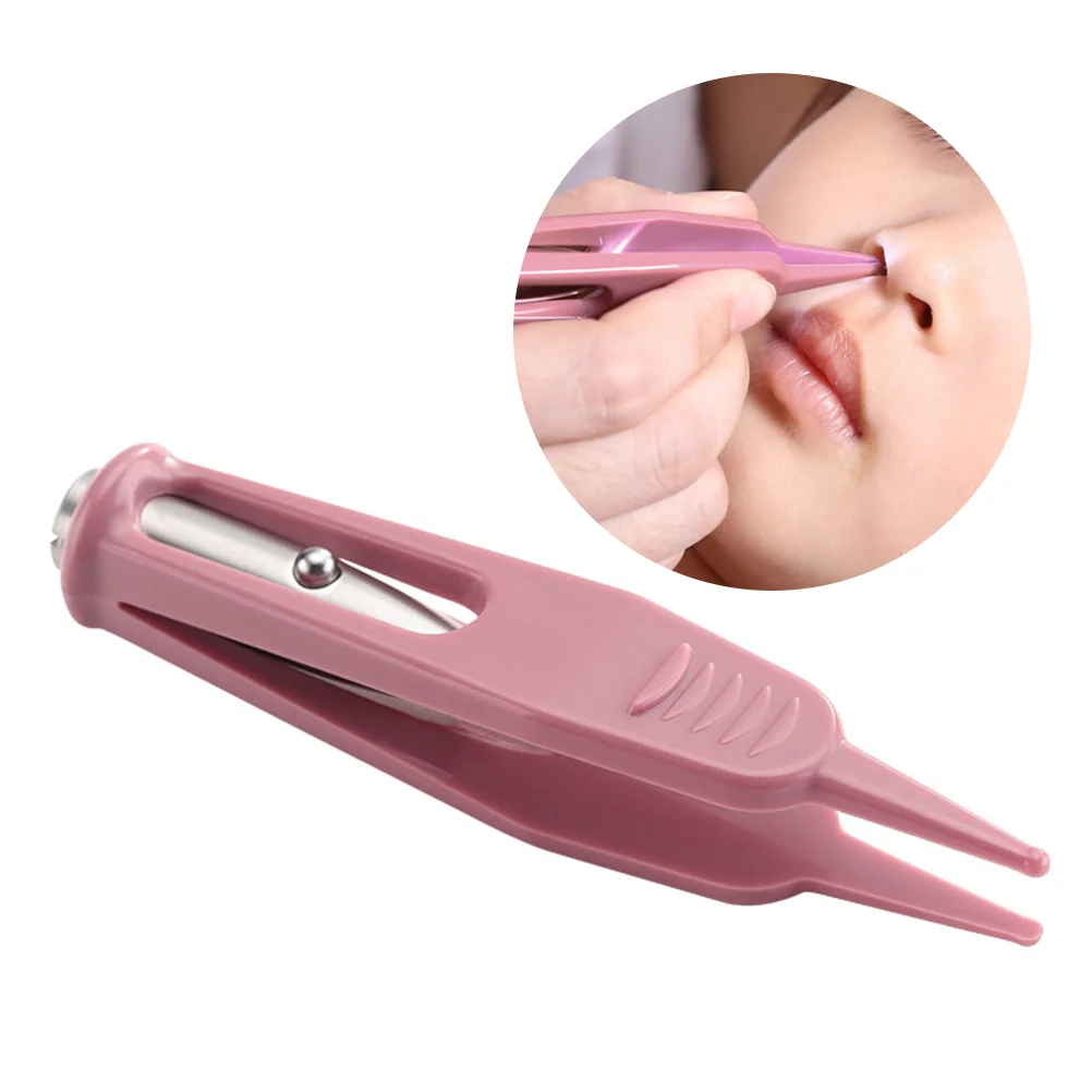 

Toddler Tweezers Nose Cleaner Tweezers Kids Tool Ear Cleaner Baby Booger Remover Pearlescent