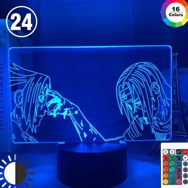 Наруто Узумаки, Учиха Итачи, Саске 3D ночные огни, аниме-фигурки, меняющие цвет, Акацуки, Мадара, Модель Обито, Лампа (art.: 3920cecd42147) - 3920cecd42147