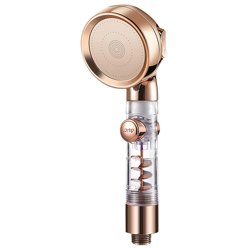 

JFBL Hot Shower Head Hand Shower, Turbocharged Shower Head, 3 Jet Types And On/Off Switch, Water-Saving Rain Shower