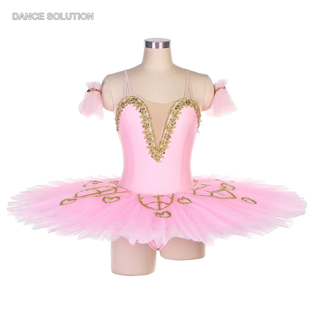 

Розовые балетные пачки с золотой отделкой для взрослых балерины для выступлений балетные костюмы балетная Экипировка для женщин и девочек ...