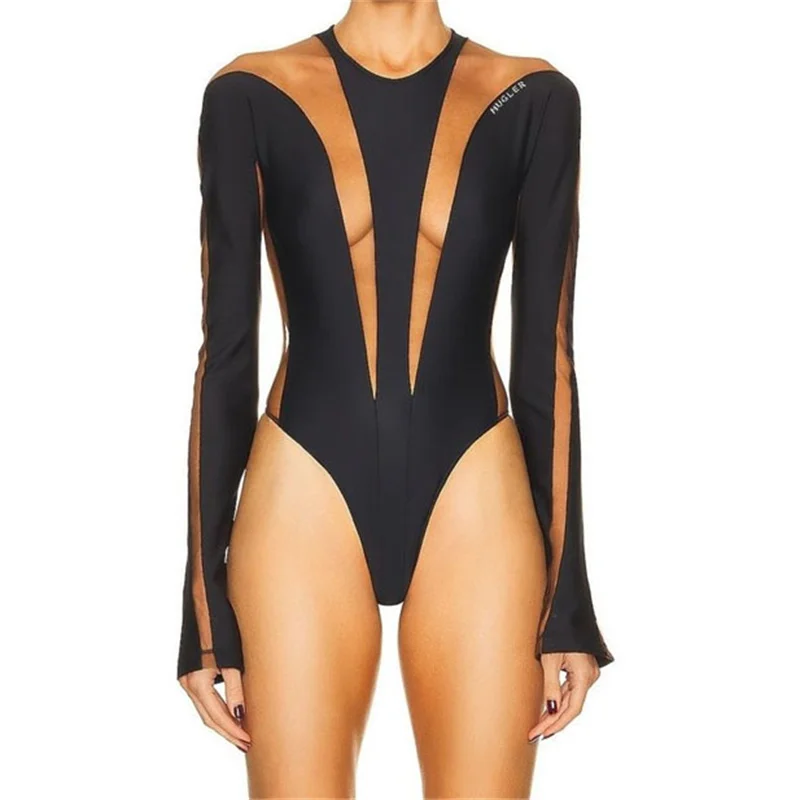 Новый стиль Весна-лето 2023 Женское боди сетчатый топ с длинными рукавами корейский модный женский корсет Сексуальная футболка y2k Новый стиль Весна-лето 2023 Женское боди сетчатый топ с длинными рукавами корейский модный женский корсет Сексуальная футболка y2k