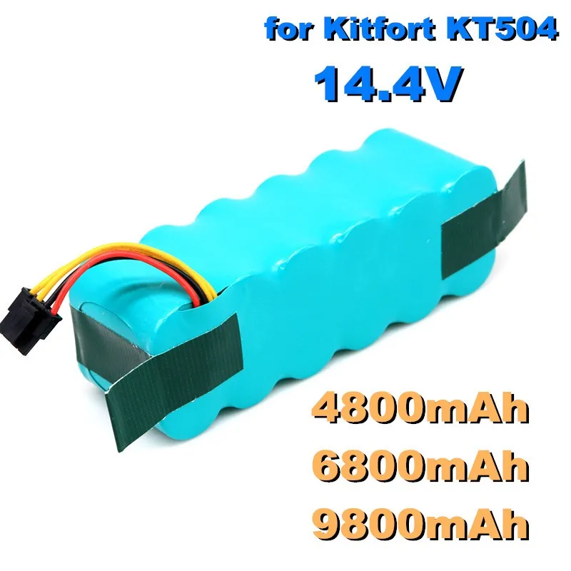 

Super Battery for Kitfort KT504 Haier T322 T320 Panda X500 X580 X600 Ecovacs Mirror CR120 Dibea Robotic Vacuum Cleaner 9800mAh
