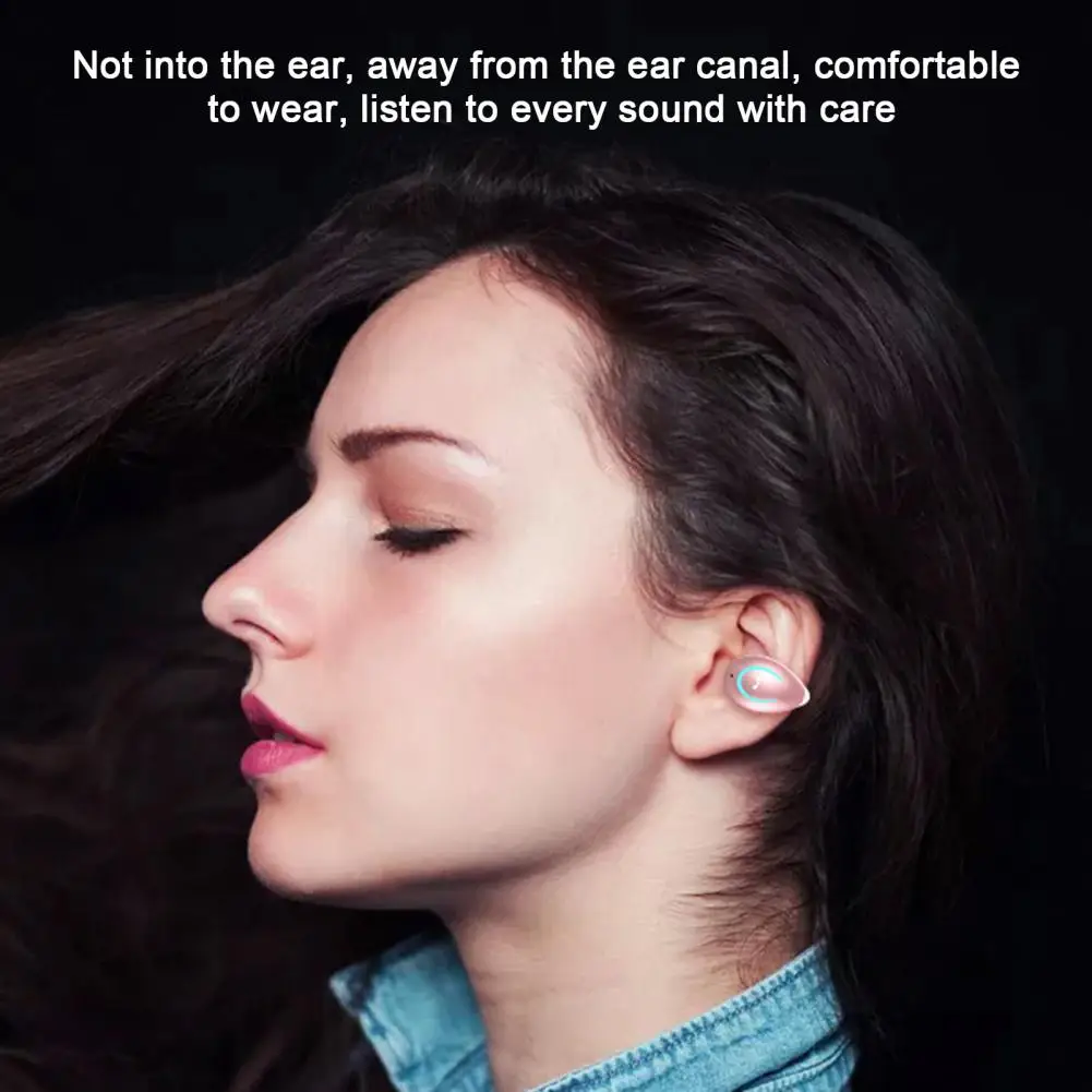 

1Pc Handsfree Subwoofer One Button Control Bluetooth-compatible 5.0 HiFi Sound Wireless Headphones Sports Supply
