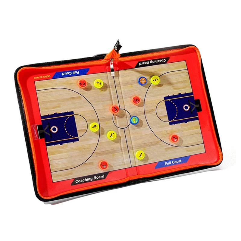 

Foldable Magnetic Tactic Board Basketball Game Tactics Clipboard Soccer Coaching Coach Strategy Board
