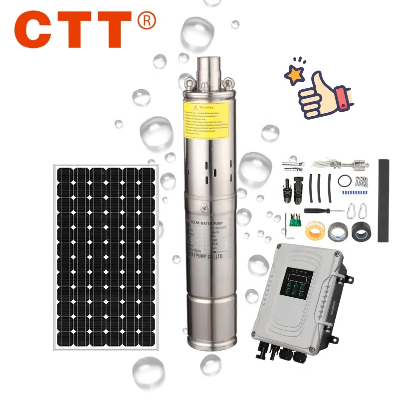 

3-дюймовый Диаметр, высокое давление, 100 футов, солнечный насос для фермы, спиральный водяной насос на солнечных батареях, список затрат, 24 во...