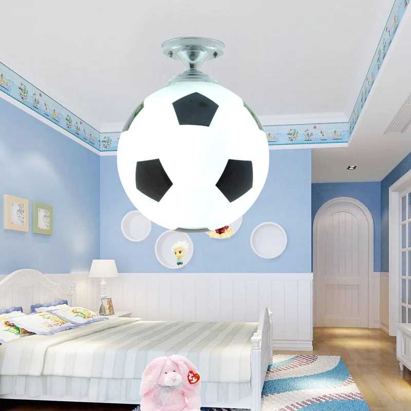 

Creative Glass Football Basketball ceiling lamp morden decoration for living room dinning room light colorful led ceiling lights