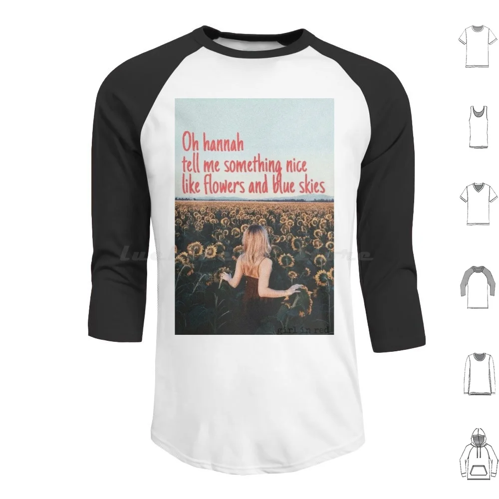 

Девочка в красном! Худи с длинным рукавом Hannah Girl In Red Music Singer Love