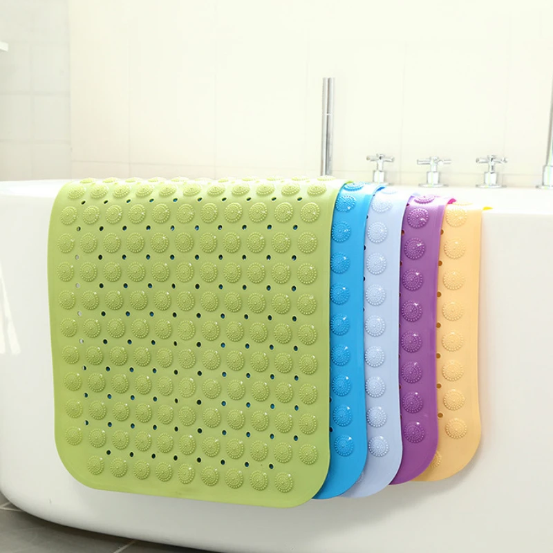

Self-Priming Silicone PVC Mats PVC Rectangle Bath Artifact Foot Massage Cushion Sole Non-slip Shower Room Bathroom Massage Pad