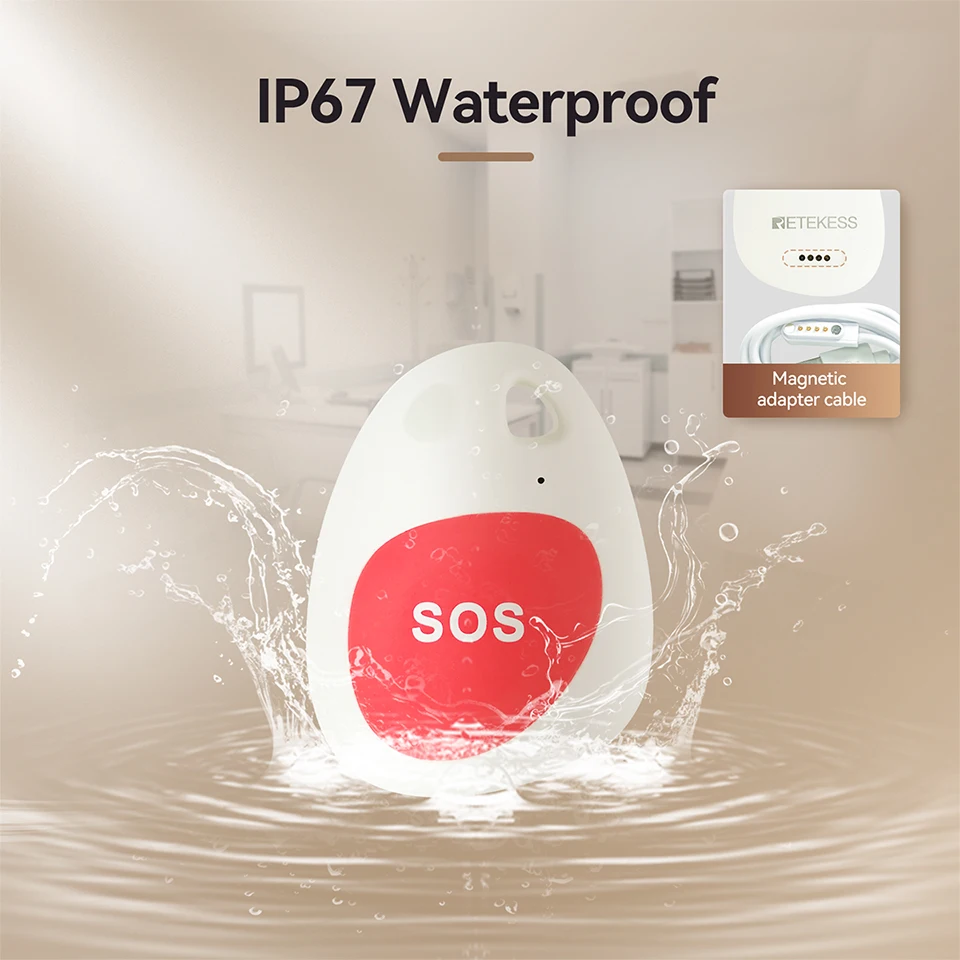 Пейджер Retekess для сиделки аварийная система SOS медицинская оповещения TH108
