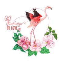 new flowers flamingo patches iron on transfers for clothing thermoadhesive patch stickers on clothes womens t shirt appliques