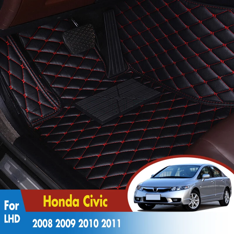 

Car Floor Mats For Honda Civic 2008 2009 2010 2011 Auto Interior Accessories Car styling Custom Rug Foot Car Carpets