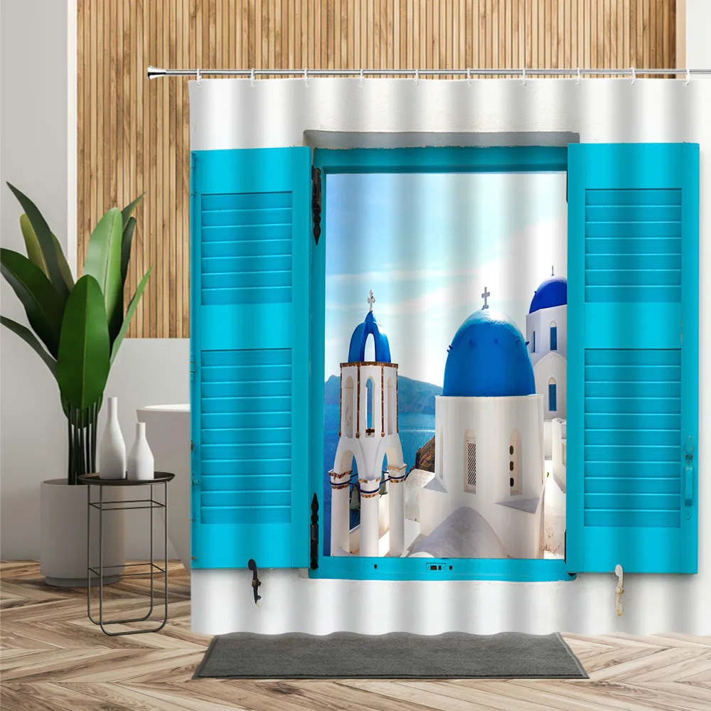 

Geometric Lines Creative Graphic Minimalist Bathroom Decor Fabric Bathroom Curtain Shower Curtain Set Shower Curtains