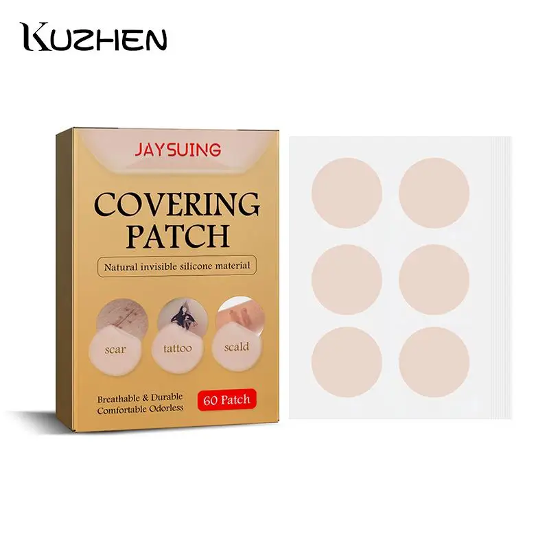 

60pcs Waterproof Tattoo Flaw Conceal Tape Concealer Sticker Body Arm Ultra Temporary Concealing Tattoos Scar Cover Stickers