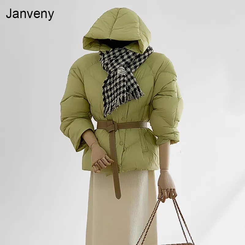 

Новинка 2023, зимние парки на 90% утином пуху, женское Свободное пальто-пуховик с капюшоном, Толстая Повседневная пуховая куртка, Женское зимне...