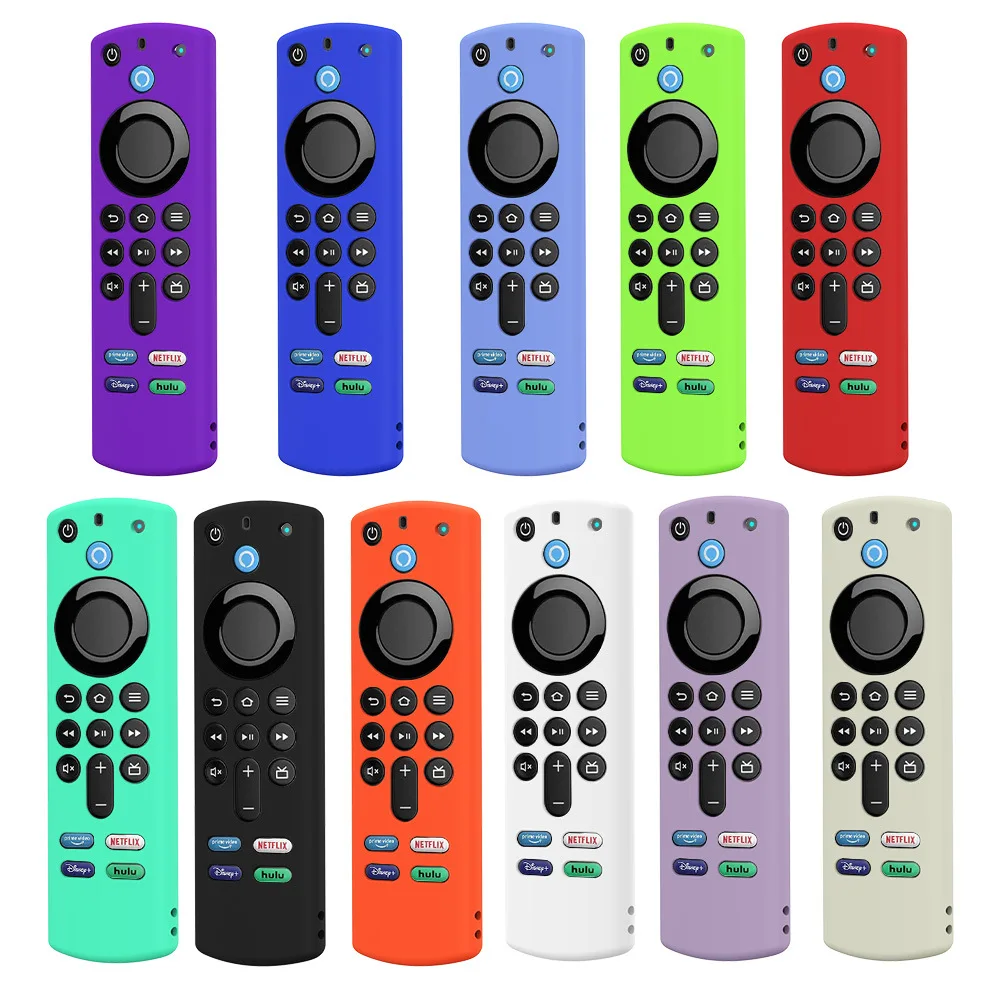 

Silicone Remote Control Cover for 2021 Amazon ALEXA Voice Remote 3rd Gen Remote Control Antislip Antifall Remote Control Case