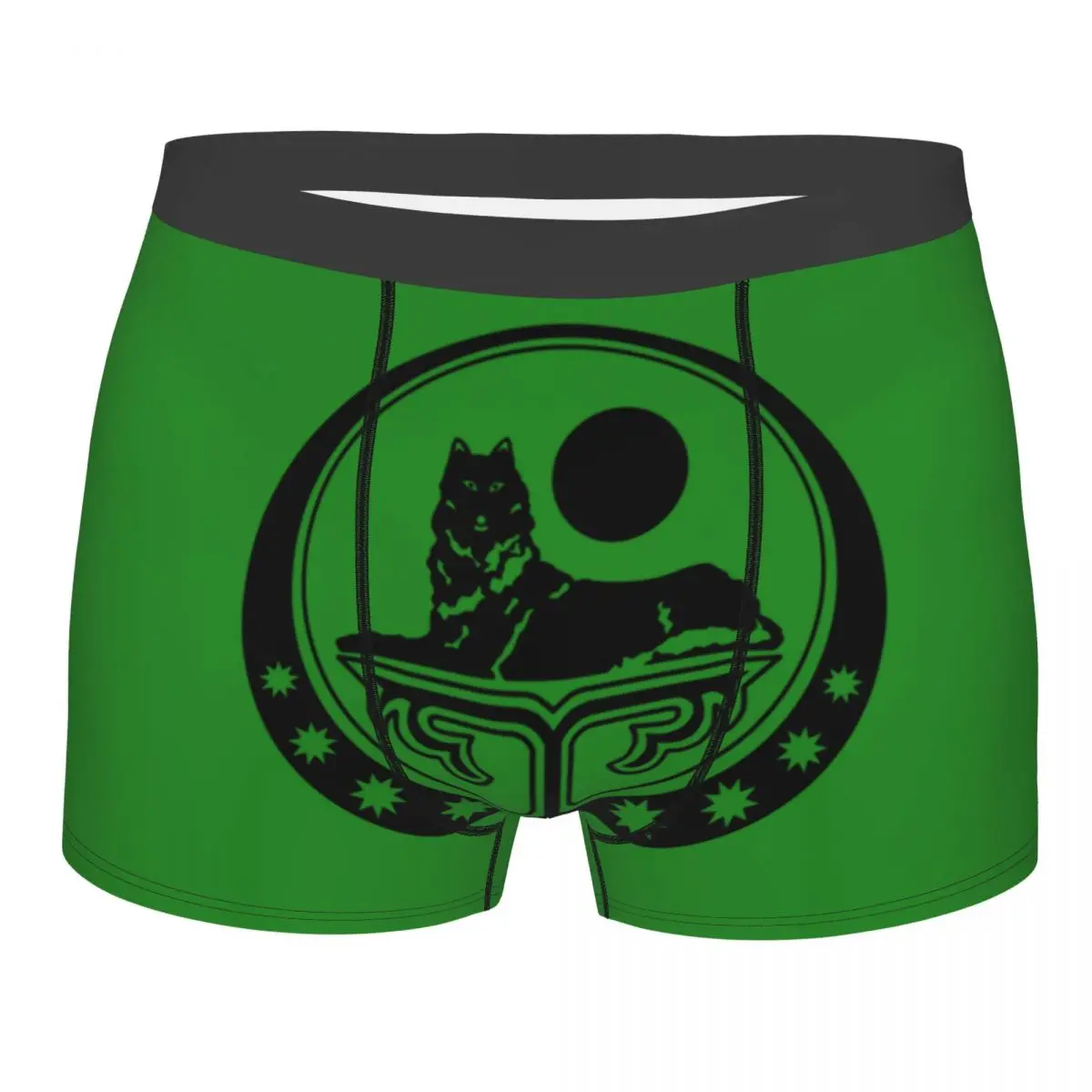 

Fashion Chechen Borz Boxers Shorts Panties Male Underpants Breathable Wolf Coat Arms Briefs Underwear