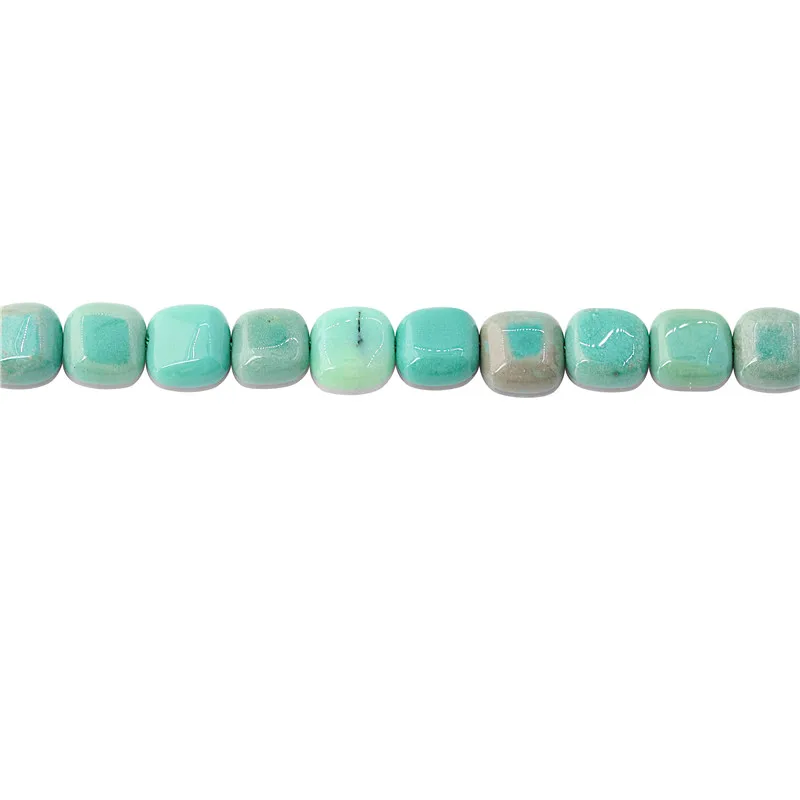 

Natural Stone Moonstone Amazonite Labradorite Red Tiger Eyes Agate Square Beads Size 6 8MM For Jewelry Making DIY Bracelet