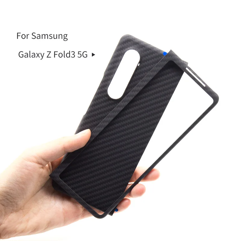 

Чехол для телефона galaxy Z Fold2, складной D3, Роскошный чехол для телефона из углеродного волокна, кевларовый твердый тонкий защитный чехол для т...