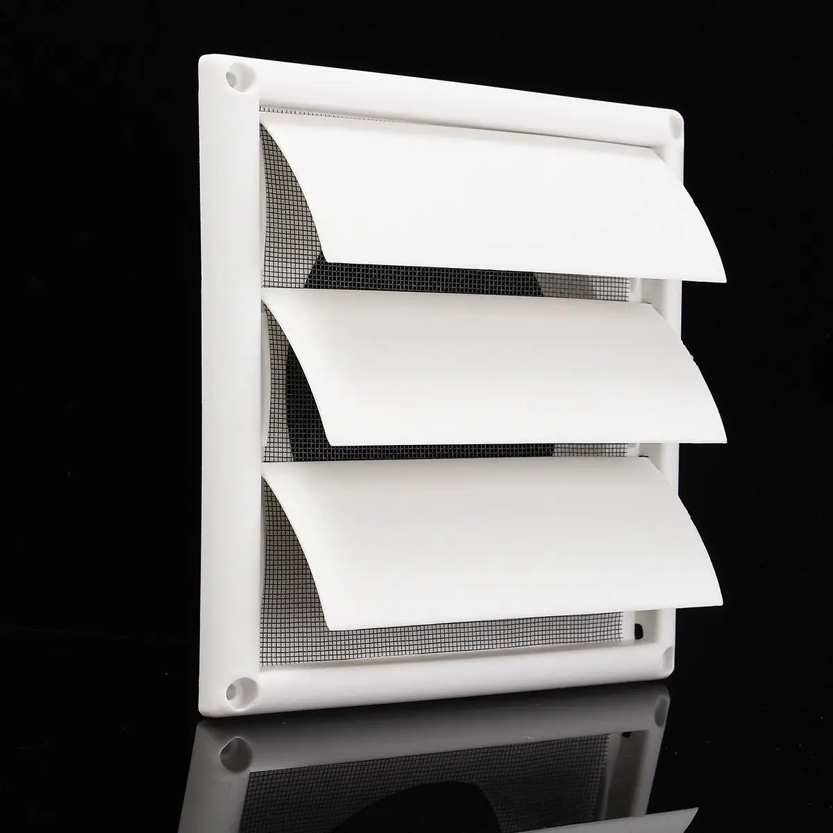 

200x200x40mm Air Vent Grille Ventilation Cover Plastic White Wall Grilles Duct Heating Cooling Vents For Kitchen Bathroom