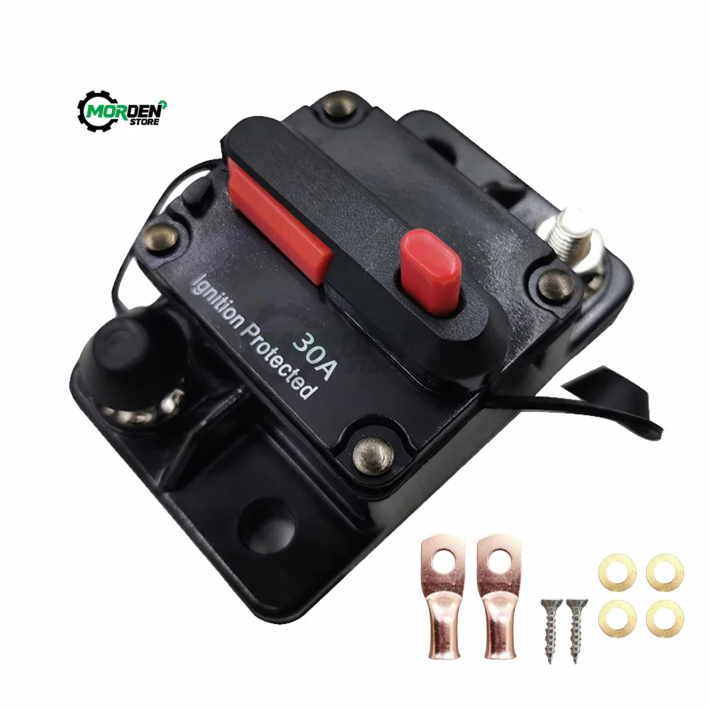 DC 12-42V 50-300A AMP Circuit Breaker Dual Battery IP67 AMP Circuit Breaker Fuse Reset For Car Boat Tool Accessory Power Supply