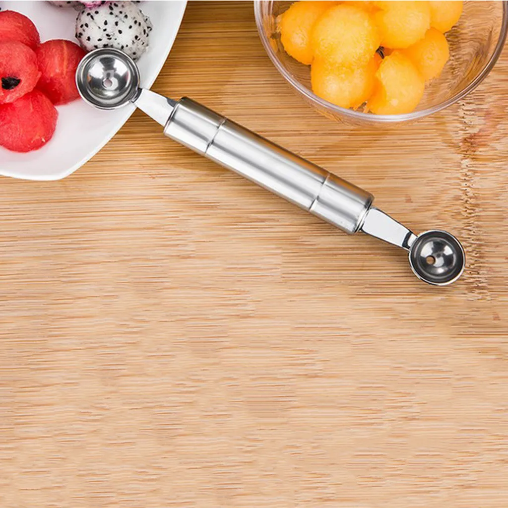 

Household Watermelon Spoon Fruit Spoon Creative Stainless Steel Fruit Digging Ball Spoon Kitchen Gadgets accesorios de cocina