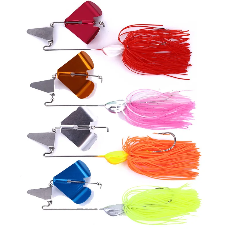 

1 PC Spinner Bait Fishing Lure Weights 22g Spinnerbait Articulos De Pesca Isca Artificial Whopper Plopper Metal Bait Fishing