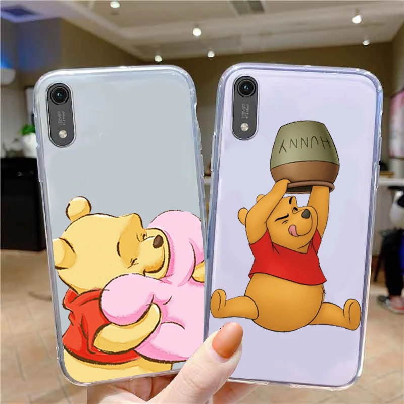 

Winnie the Pooh Disney Cute Phone Case For Huawei P50 P40 P30 P20 Lite 5G Nova Y70 Plus 9 SE Pro 5T Y9S Y9 Y6 Transparent Cover