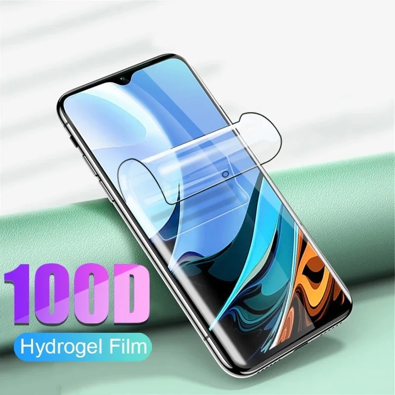 

999D Hydrogel Film For Xiaomi Redmi 9 9A 9C 9T 10 Prime 10A 10C Screen Protector Redmi Note 10 11 11E Pro 10T 11T 11SE Not Glass