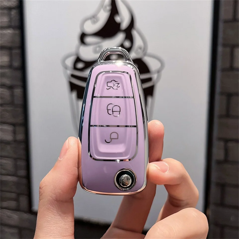 

Чехол для ключа автомобиля Ford Focus mk2 mk3 2 3 Kuga Edge Ranger Mondeo s max c max 2008 2009 2010 2011 2012 2013 2014 2015 2016 Чехлы