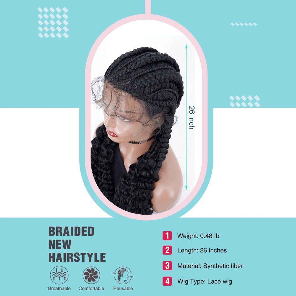 Рисунок 2 - Парик Akono Плетеный с кружевом спереди