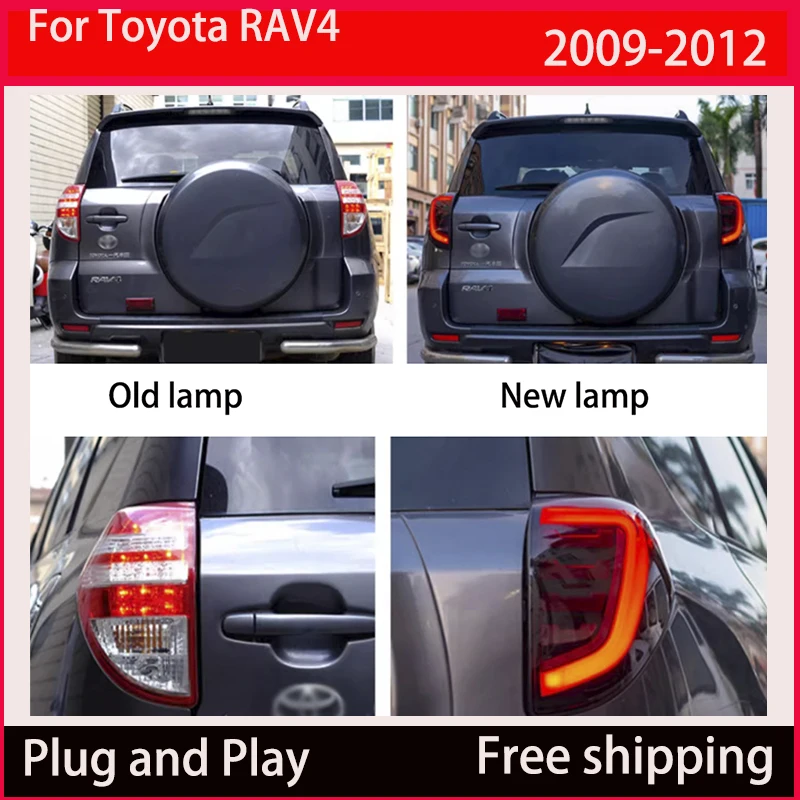 Задние фонари для Toyota RAV4 Rav-4 2009 2010 2011 2012 задний фонарь стоп-сигнал боковой